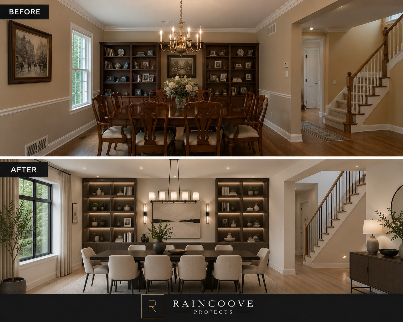 Living room renovation concept