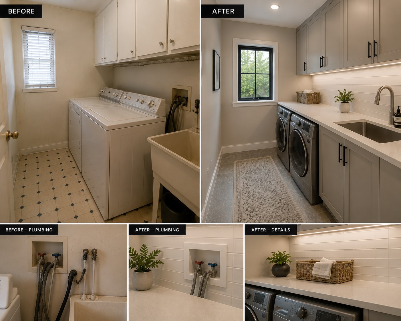 Laundry room renovation concept